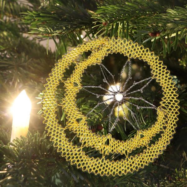 628 Klöppelbrief  Mondstern "Nostalgie"